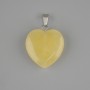 Heart Pendant in Yellow Agate 21x20x28 mm+