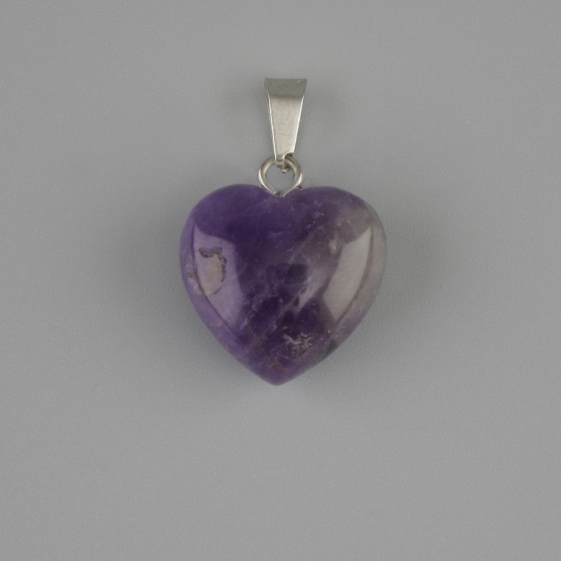 Pendant Amethyst Heart 15x15x22 mm