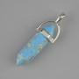 Variscite Pendant Hexagonal Crystal 30x8x41mm+
