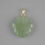 Pendant 'Shell' Jade 22x22 mm ±, length 30 mm ±