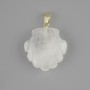 Shell Pendant of Rock Crystal 22x22 mm, length 30 mm ±