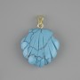 Pendant Turquoise Shell 22×22 mm, length 30 mm