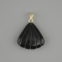 Pendant Shell Agate 20×20×mm ±, length 28 mm ±