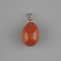 Drop Pendant Red Jasper 18x13 mm +-, length 26 mm+