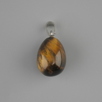 Drop Pendant with Tiger's Eye 18×13 mm, length 26 mm