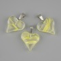 Heart Pendant from Transparent Resin 20×20×28mm
