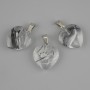 Heart Pendant (clear resin) 21x21x30 mm+