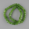 Peridot cube beads 7–9 mm, 5×7–9, 5 mm ±, length 39 cm ± on thread