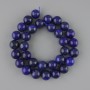 Lapis Lazuli Beads, Smooth Round 12 mm, ± Length 38 cm on a Thread