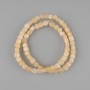 Citrine cube beads, 5×5 mm, 38 cm length on thread