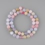 Morganite beads, smooth round 8.5 mm ±, length 38 cm ± on thread