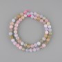 Morganite Beads, Smooth Round 6.5 mm, 38 cm Length on Thread