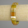 Agate Bracelet with Smooth Links, diameter 15x12, 5-13 mm ±, length 18 cm ±, stretch