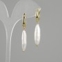 Baroque Pearl Earrings 25×6, 5 mm ±, length 43 mm ±