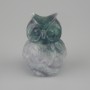 Fluorite Owl Figurine 50×38×34 mm+