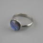 Haliotis Ring 12 mm ±, Silver-Tone Metal