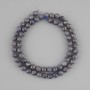 Sapphire Beads, Faceted Ball Shape, 6 mm Diameter, 39 cm Length, on Thread