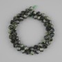 Ocean Jasper Beads, Faceted, 8x7 mm Diameter, 39 cm Length ± on thread