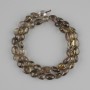 Beads Smoky quartz tumbled, diameter 9.5-12×7-8 mm, length 40 cm on strand