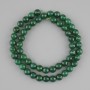 Chrysoprase Beads, Faceted Round Bead, 8 mm Diameter, 42 cm Length ± on Thread