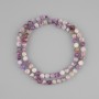 Faceted Tourmaline Beads, 5 mm diameter, 38 cm length ± on thread