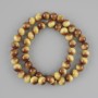 Beads 'Tiger's Eye' (synthetic) smooth ball, diameter 8mm ±, length 38cm ± on beading thread