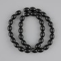 Agate Seed Beads, Grain Shape, Diameter 10.5–11×8 mm, Length 38 cm ± on Thread