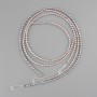 Natural freshwater pearl beads 4–4.5×3 mm, length 38 cm ±