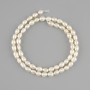 Natural freshwater pearl beads 5–7×4–4.5 mm, length 34 cm ±