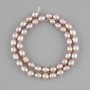 Natural freshwater pearl beads 7-8 mm, 5x5 mm, 5-6 mm, 5 mm ±, length 34 cm ±