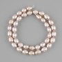 Natural freshwater pearl beads 8–11×6.5–7 mm ±, length 37 cm ±