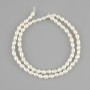Natural river pearl beads 4–6×3.5–4 mm, 35 cm length