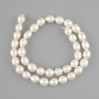 Natural freshwater pearl beads 9–11 mm, 5×8 mm, 5–9 mm, length approx. 39 cm