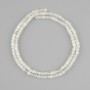 Adularia Beads, Faceted Cubes 3x3 mm, Length approx. 39 cm