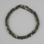 Seraphinite beads, faceted cube, 3×3 mm, length 39 cm ±