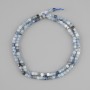 Kyanite Beads, Faceted Cube, 3×3 mm, Length 39 cm±