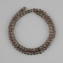 Smoky quartz beads, faceted cube shape, 4.5-5 mm diameter, 38 cm length