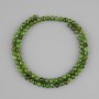 Diopside Beads, Natural Stone, Faceted Round Bead, 4 mm Diameter ±, 37 cm Length ±