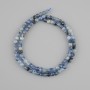 Tourmaline Beads, Faceted Cube 4mm, Natural Stone