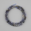 Sapphire Beads, Natural Stone, Faceted Round Bead, Diameter 5–5.5 mm, Length 38 cm ±