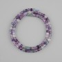 Fluorite Beads, Natural Stone, Faceted Round Beads, Diameter 4×4 mm, Length 39 cm ±