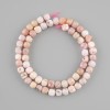 Pink Opal Faceted Cube Beads, diameter 6–6.5 mm, length 39 cm+
