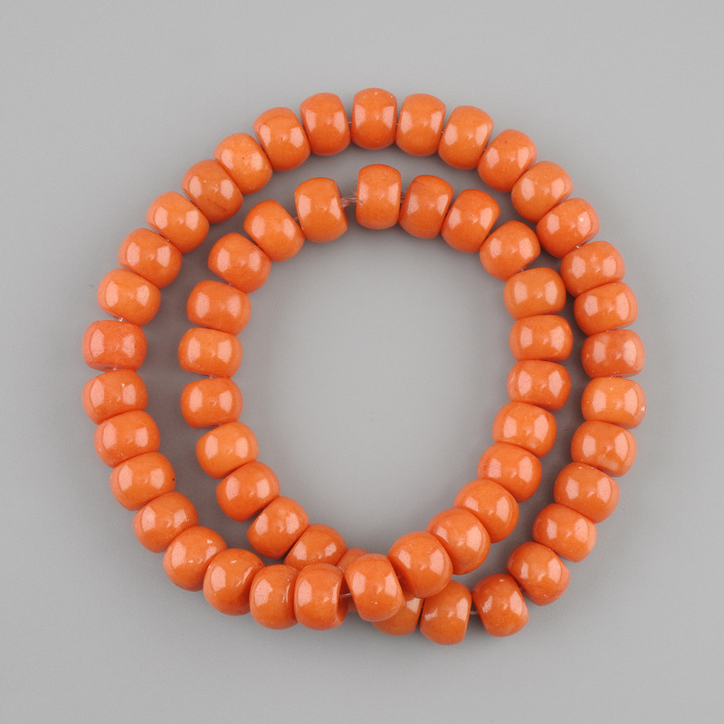 Coral Beads Rondelle, 10×7 mm, 40 cm length ±