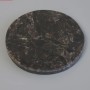 Souvenir plate made of natural Nuummite stone, diameter 103×10 mm ± (Price per 100 g)