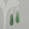 Jade Drop Earrings, diameter 32×10 mm ±, length 52 mm ±