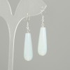 Moonstone Opalite Drop Earrings, diameter 32×10 mm ±, length 52 mm ±