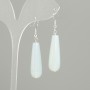 Moonstone Opalite Drop Earrings, diameter 32×10 mm ±, length 52 mm ±