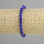 Lapis Lazuli Bracelet (Synthetic) — Smooth Beads, 6 mm Diameter, 18 cm Length, Stretch