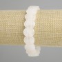 Rock Crystal Bracelet, Smooth Links, 14×10 mm Diameter, 18 cm Length ± Stretch