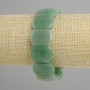 Jade bracelet with smooth links, diameter 20×15 mm, length 18 cm, stretch